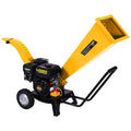 Ducar 7hp Wood Chipper Shredder Mulcher Grinder Petrol Yellow - YDS.com.au