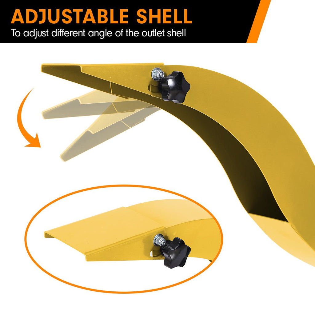 Ducar 7hp Wood Chipper Shredder Mulcher Grinder Petrol Yellow - YDS.com.au