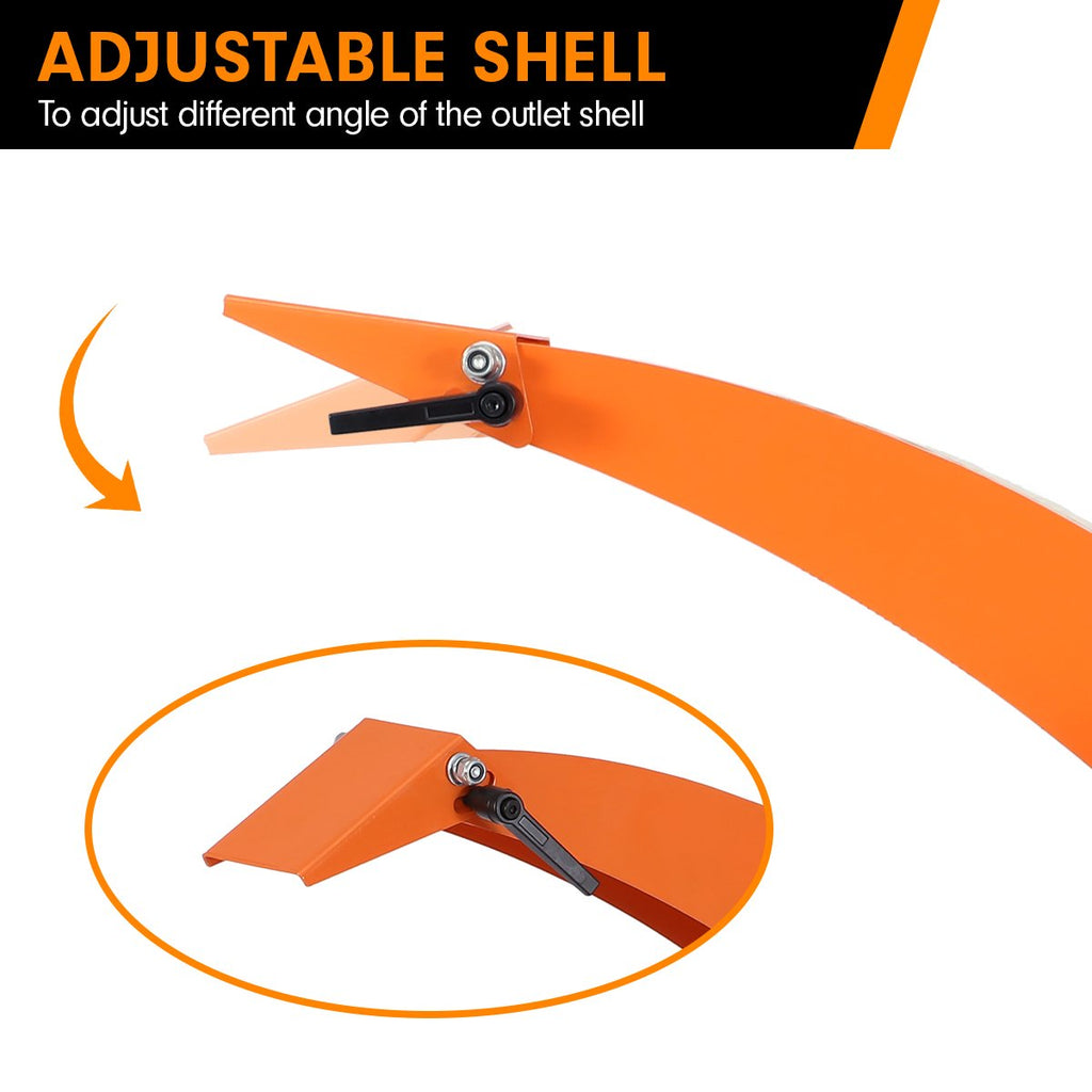 Ducar 7hp Wood Chipper Shredder Mulcher Grinder Petrol Orange - YDS.com.au