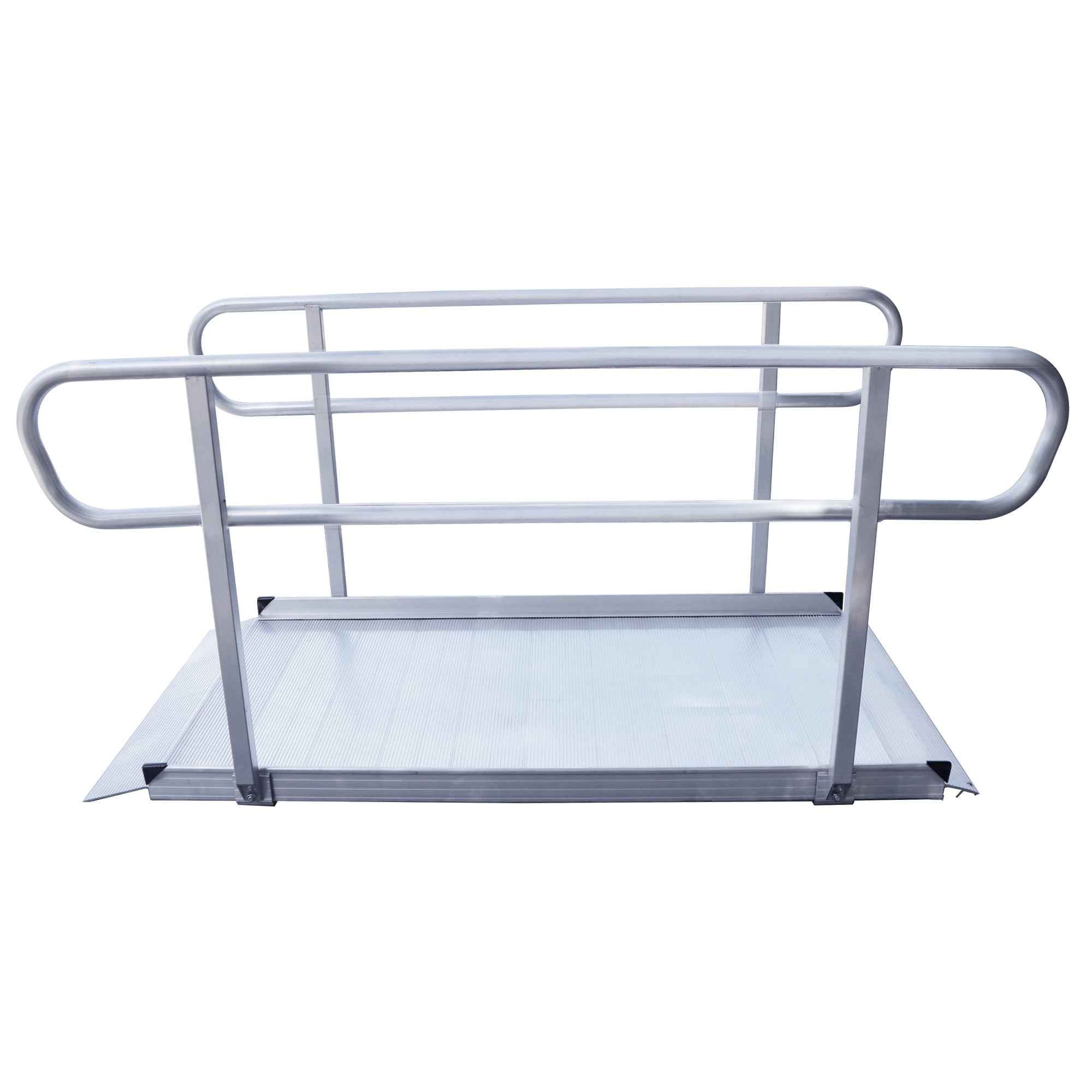 Kartrite 6ft Portable Aluminium Mobility Threshold Access Wheelchair Ramp w/ Handrails