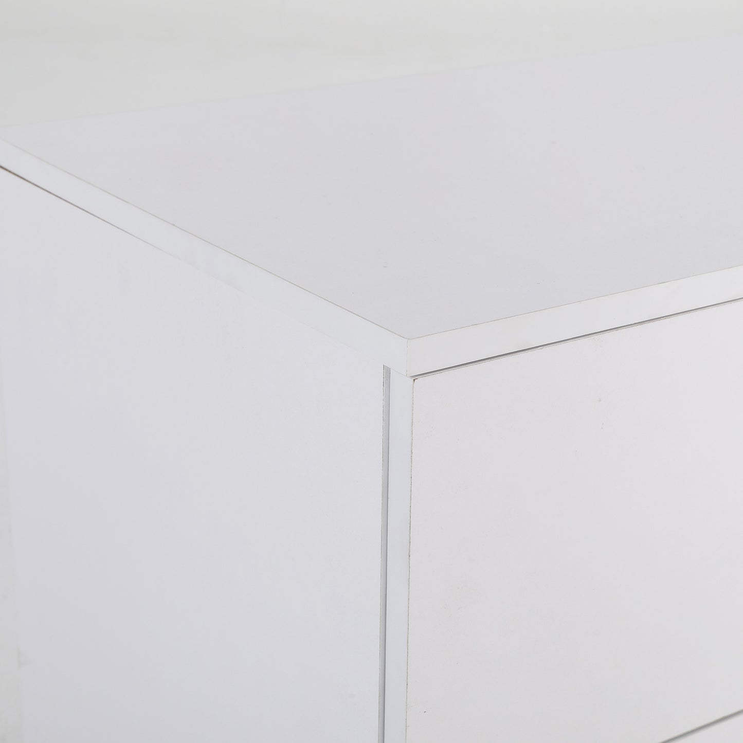 Bedside Table Side Storage Cabinet Nightstand Bedroom 2 Drawer Legs ETTA WHITE