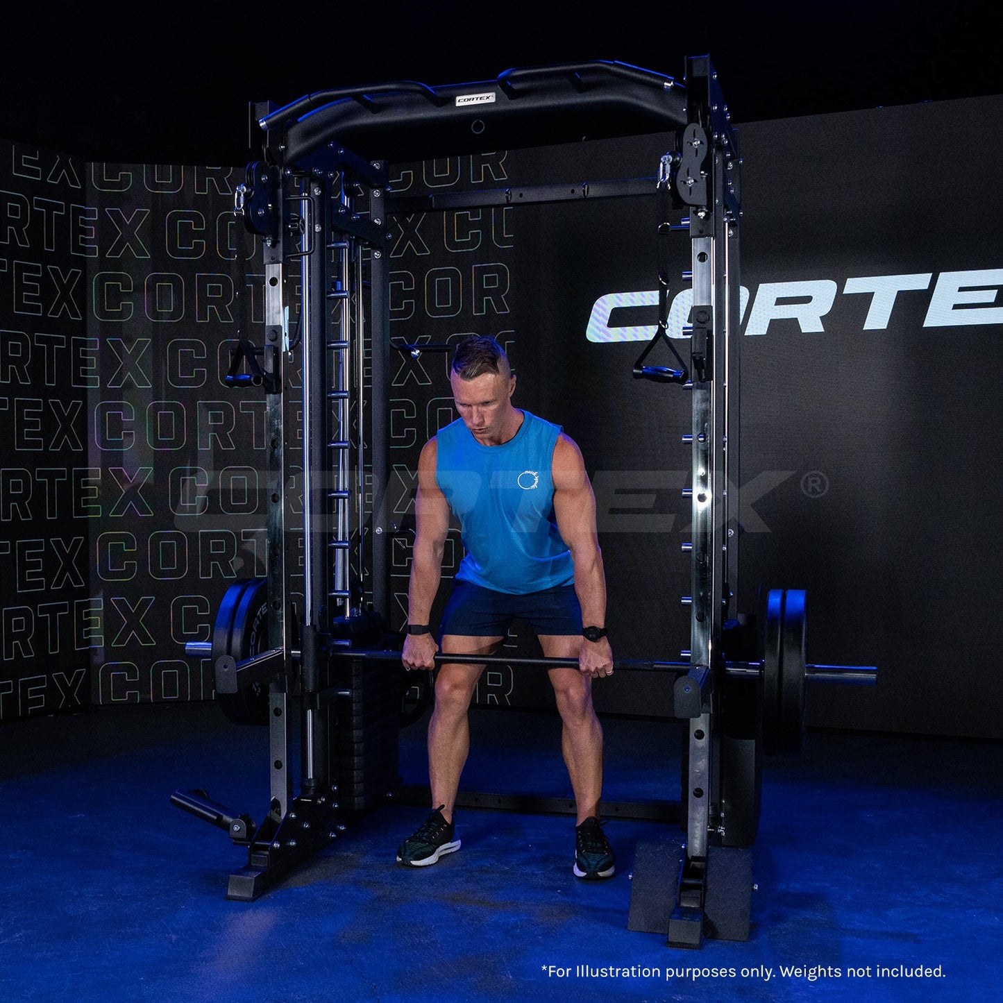 CORTEX SM25 Multi Gym (Dual Stack Functional Trainer, Smith Machine, Half Rack)