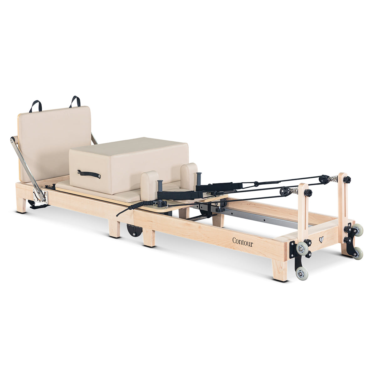 Máquina reformadora de pilates plegable de madera Lifespan Fitness Contour (beige)