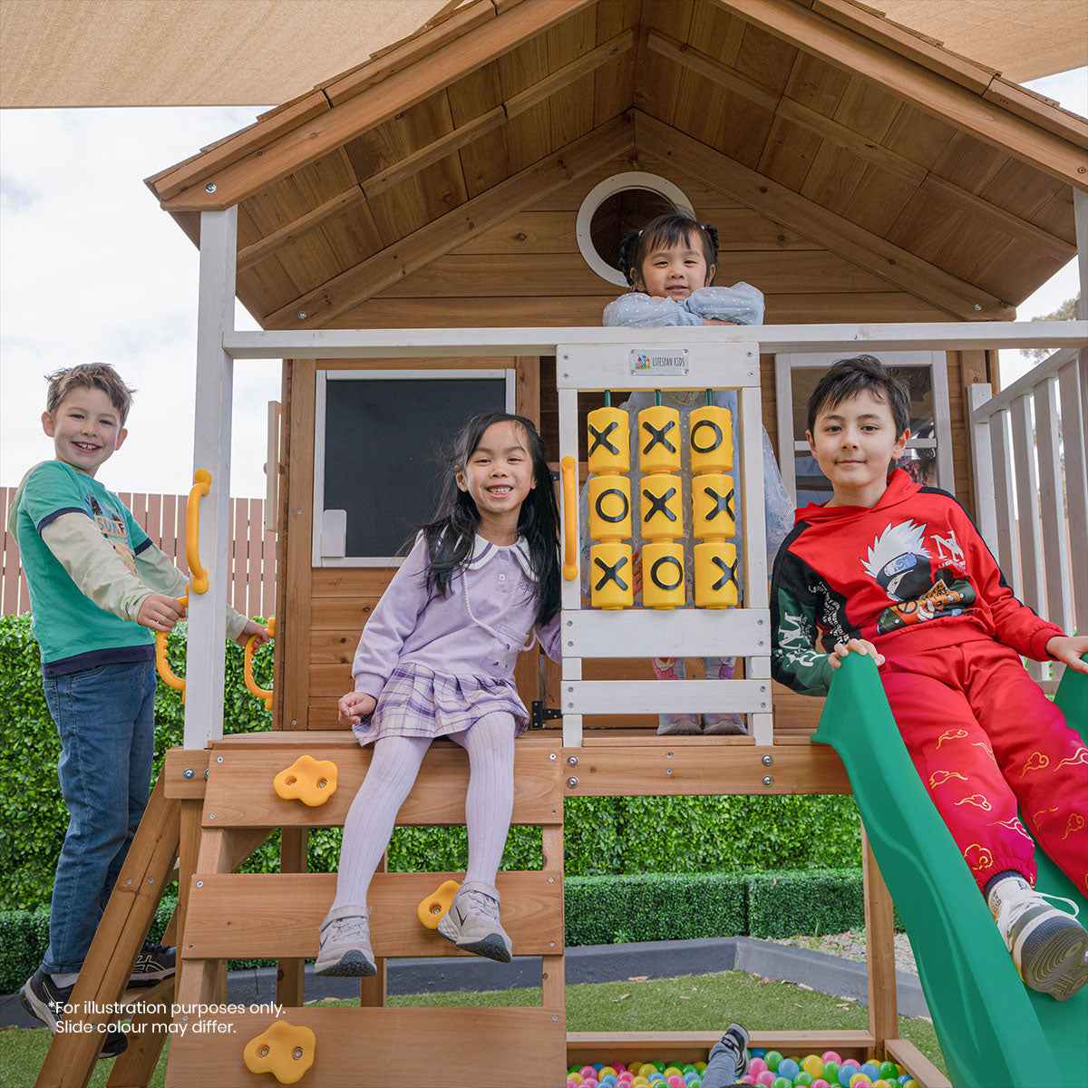 Lifespan Kids Warrigal Cubby House with 2.2m Slide (Blue)