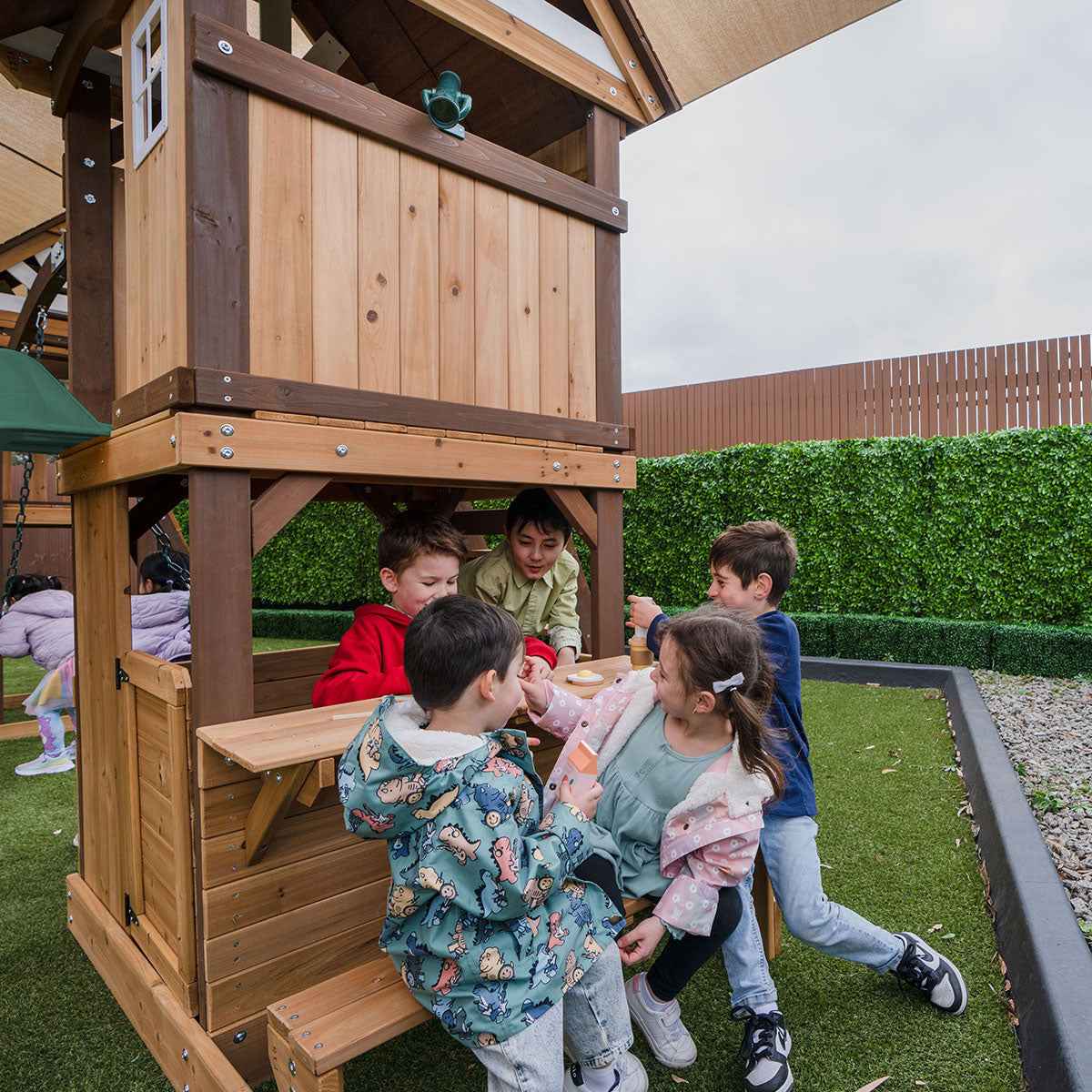 Lifespan Kids Armadale Swing Set & Play Centre with Two 2.2m Slide (Yellow)