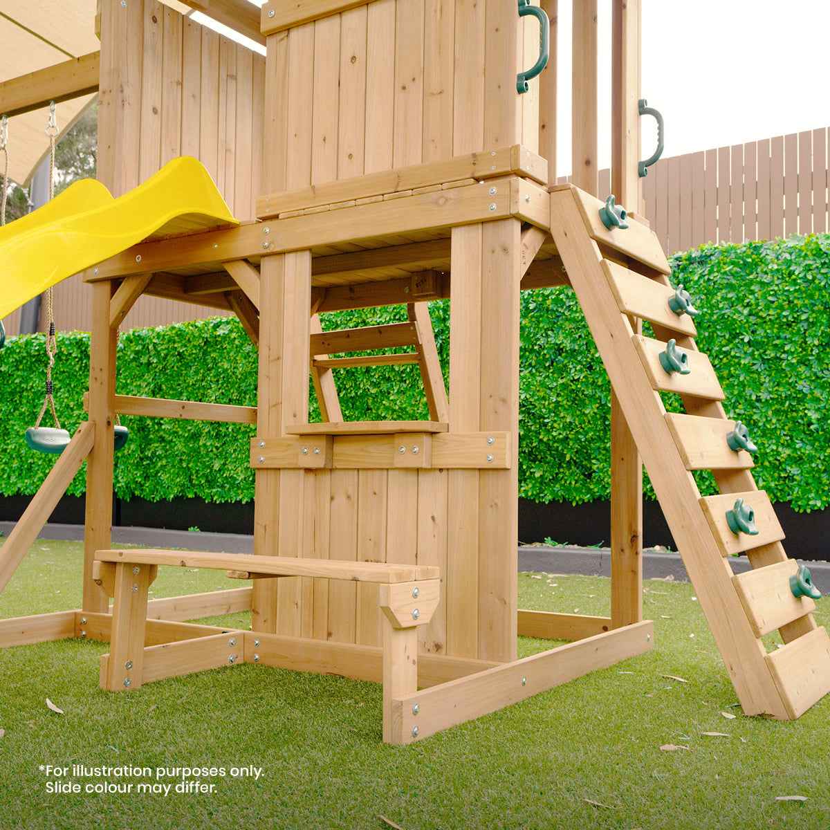 Lifespan Kids Carindale Swing Set & Play Centre with 2.2m Slide (Pastel Blue)