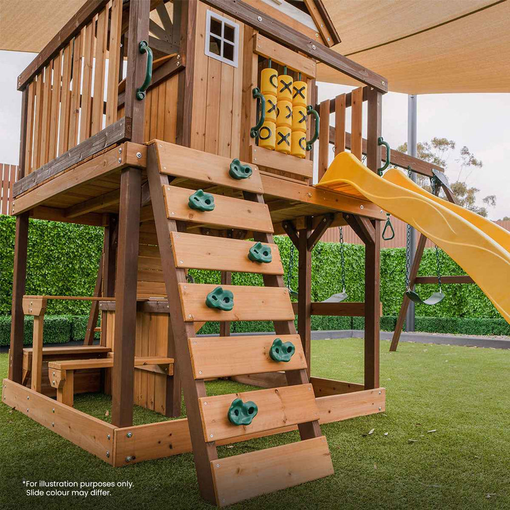 Lifespan Kids Coventry Swing Set & Play Centre with 2.2m Slide (Pastel Green)