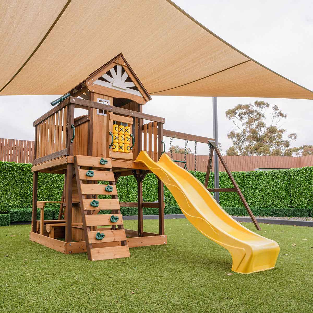 Lifespan Kids Coventry Swing Set & Play Centre with 2.2m Slide (Yellow)