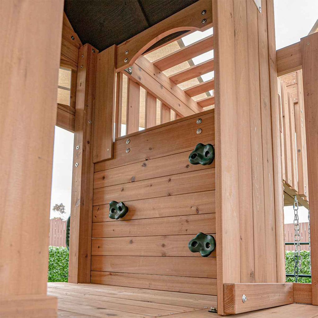 Lifespan Kids Kensington Swing Set, Monkey Bars & Play Centre with 2.2m Slide (Pastel Blue)