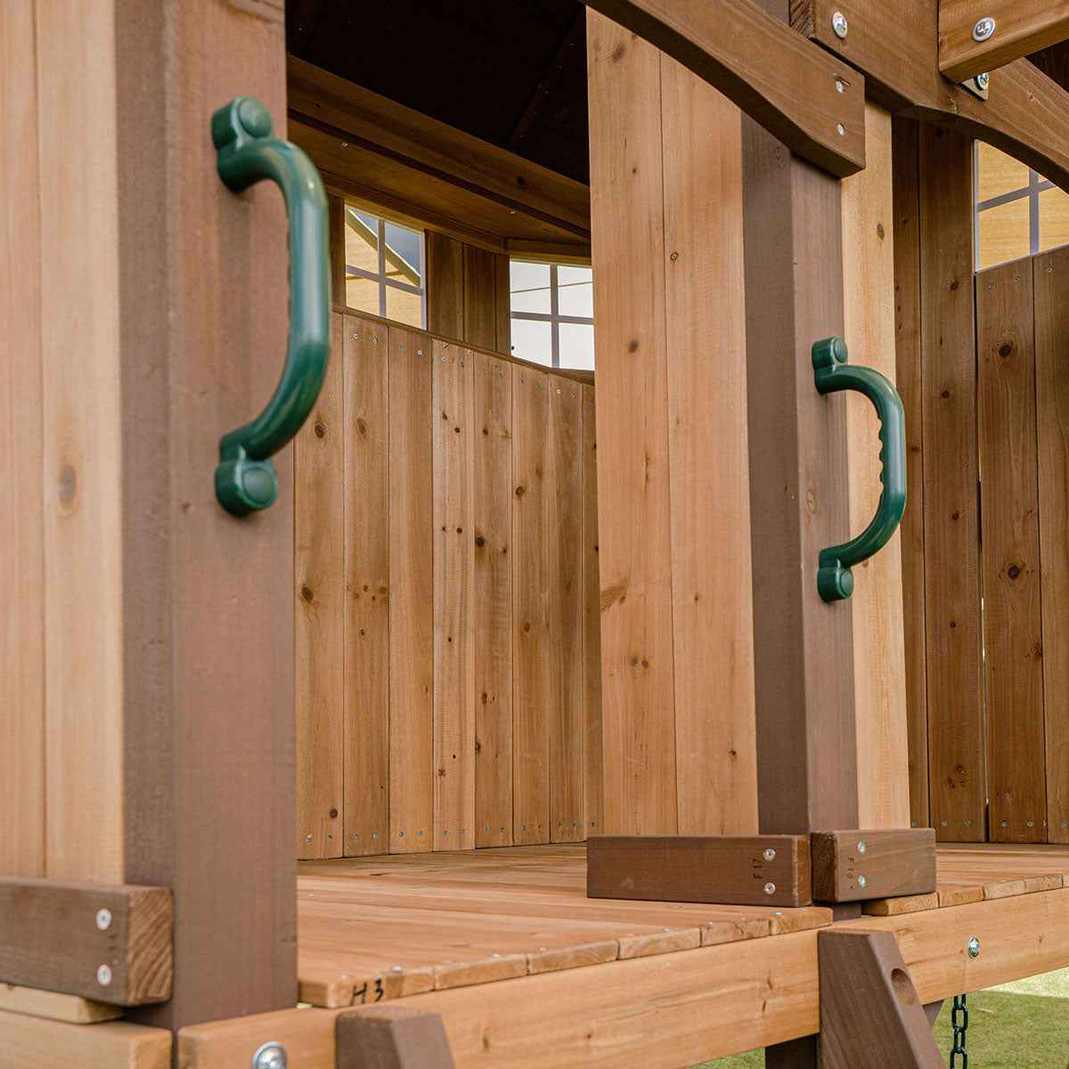 Lifespan Kids Meer Brook Swing Set, Monkey Bars & Play Centre with 2.2m Slide (Pastel Pink)