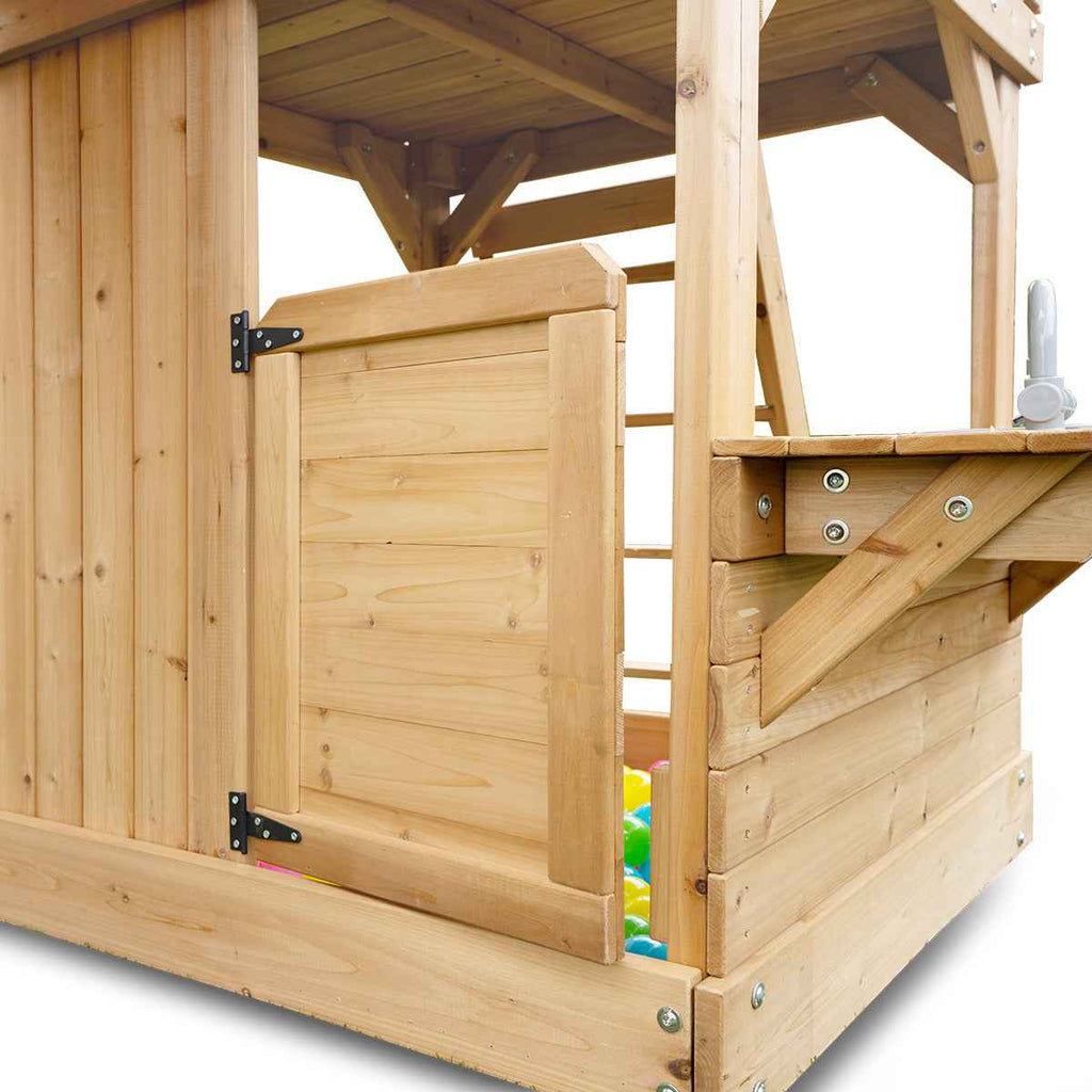 Lifespan Kids Montrose Swing Set & Play Centre with 2.2m Slide (Pastel Green)