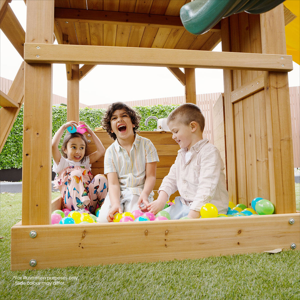 Lifespan Kids Montrose Swing Set & Play Centre with 2.2m Slide (Yellow) - YDS.com.au