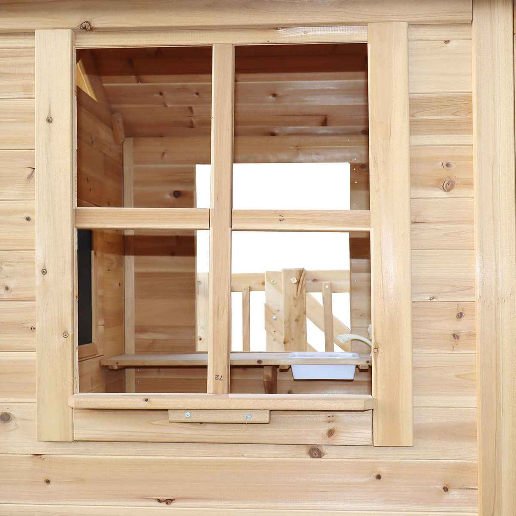 Lifespan Kids Silverton Cubby House with 1.8m Slide (Blue)