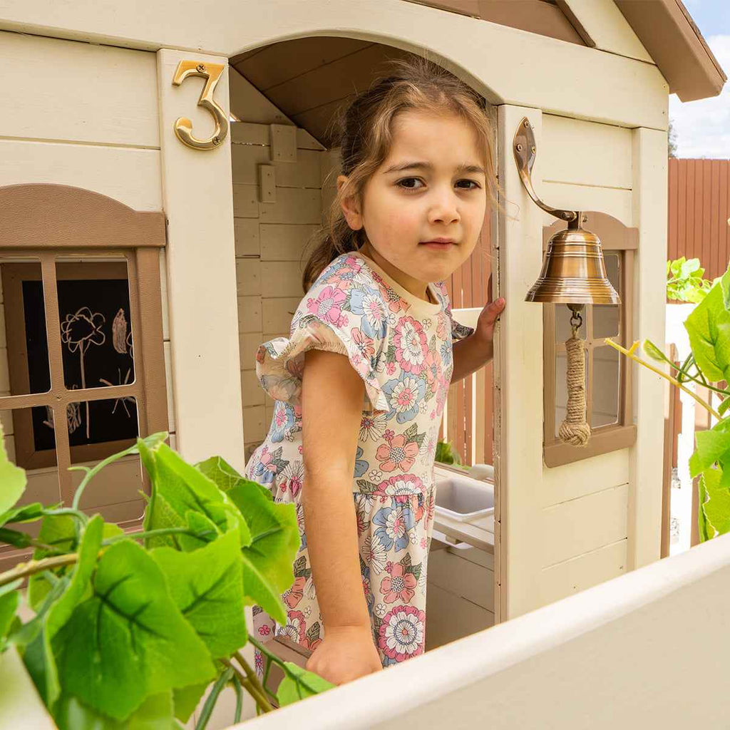 Lifespan Kids Silverton Cubby House with 1.8m Slide (Green)