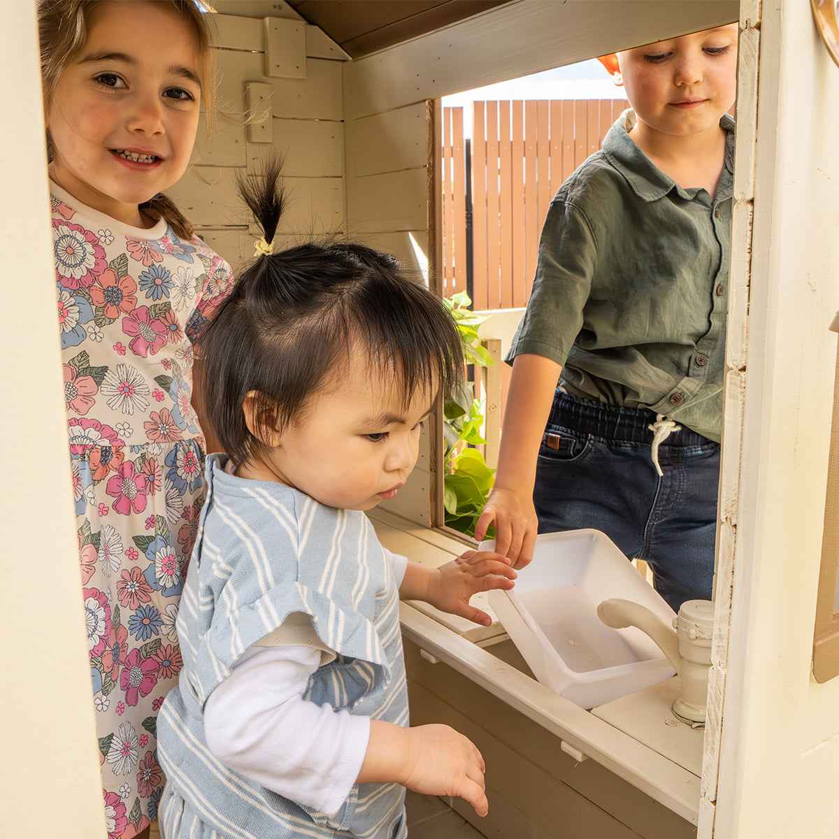 Lifespan Kids Silverton Cubby House with 1.8m Slide (Green)