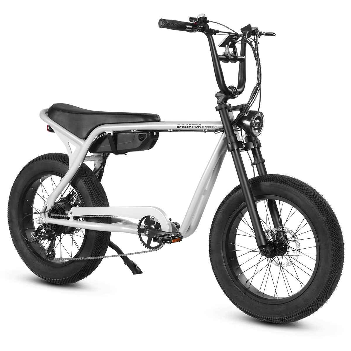 Progear E-Raptor 20" Electric Street Bike - Cool Grey + Throttle
