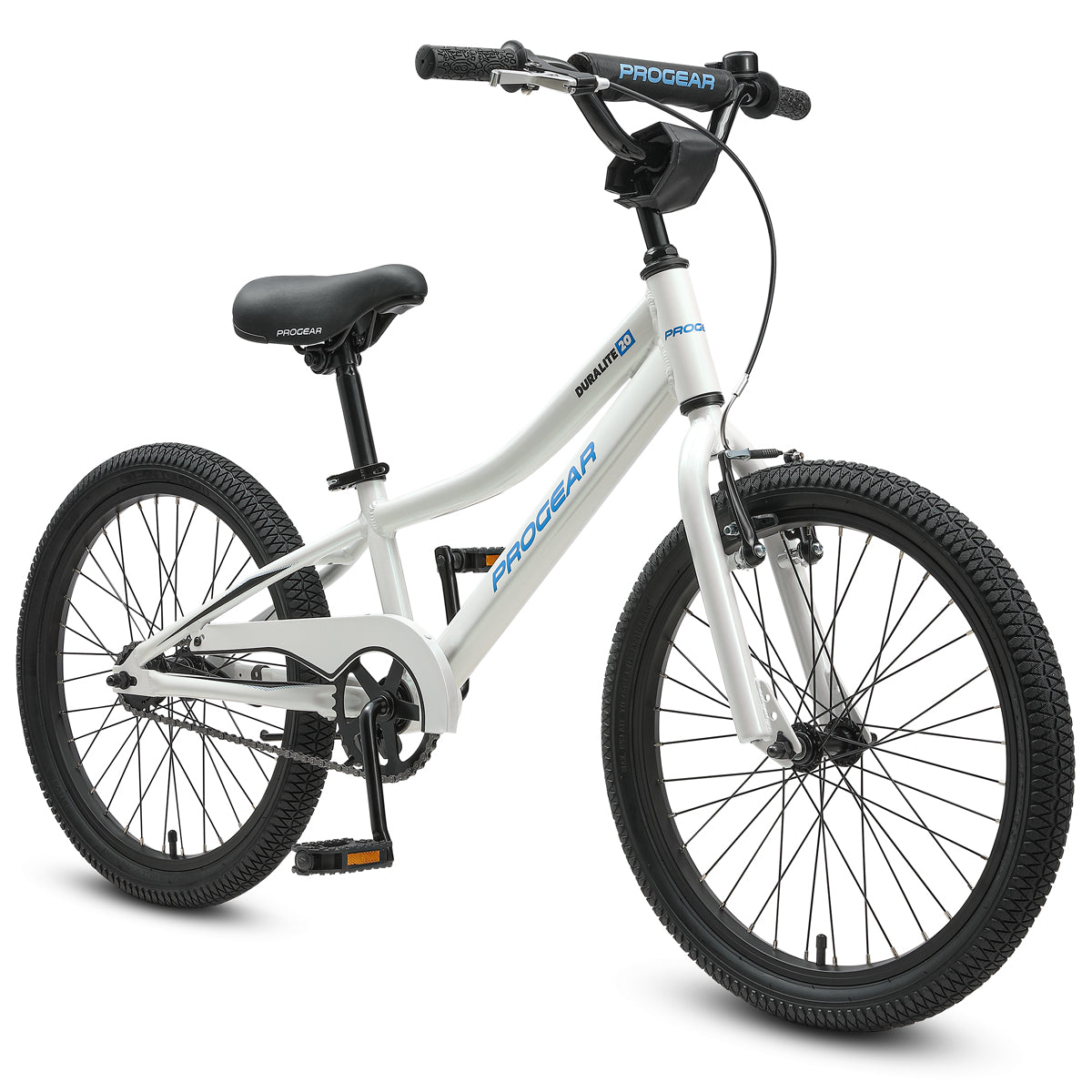 Bicicleta infantil Progear DuraLite de 20" en color blanco perlado