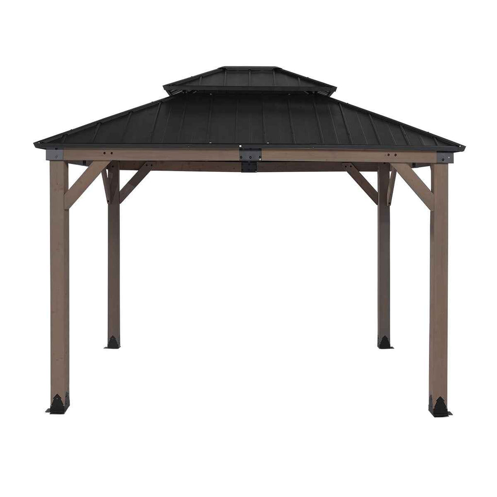 Yardtopia Maryborough 3m x 3m Timber & Steel Double Hip Roof Gazebo
