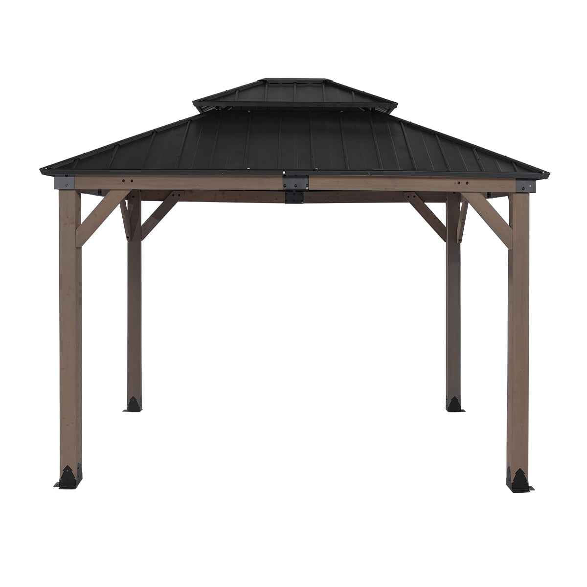 Yardtopia Maryborough 3m x 3m Timber & Steel Double Hip Roof Gazebo