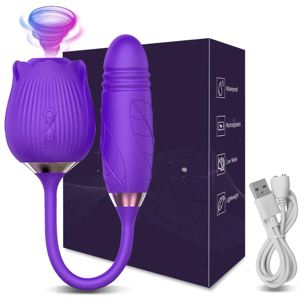 Clit Sucker Vibrator for Women Nipple Clit Stimulation Toy 18 - Gm42 Purple