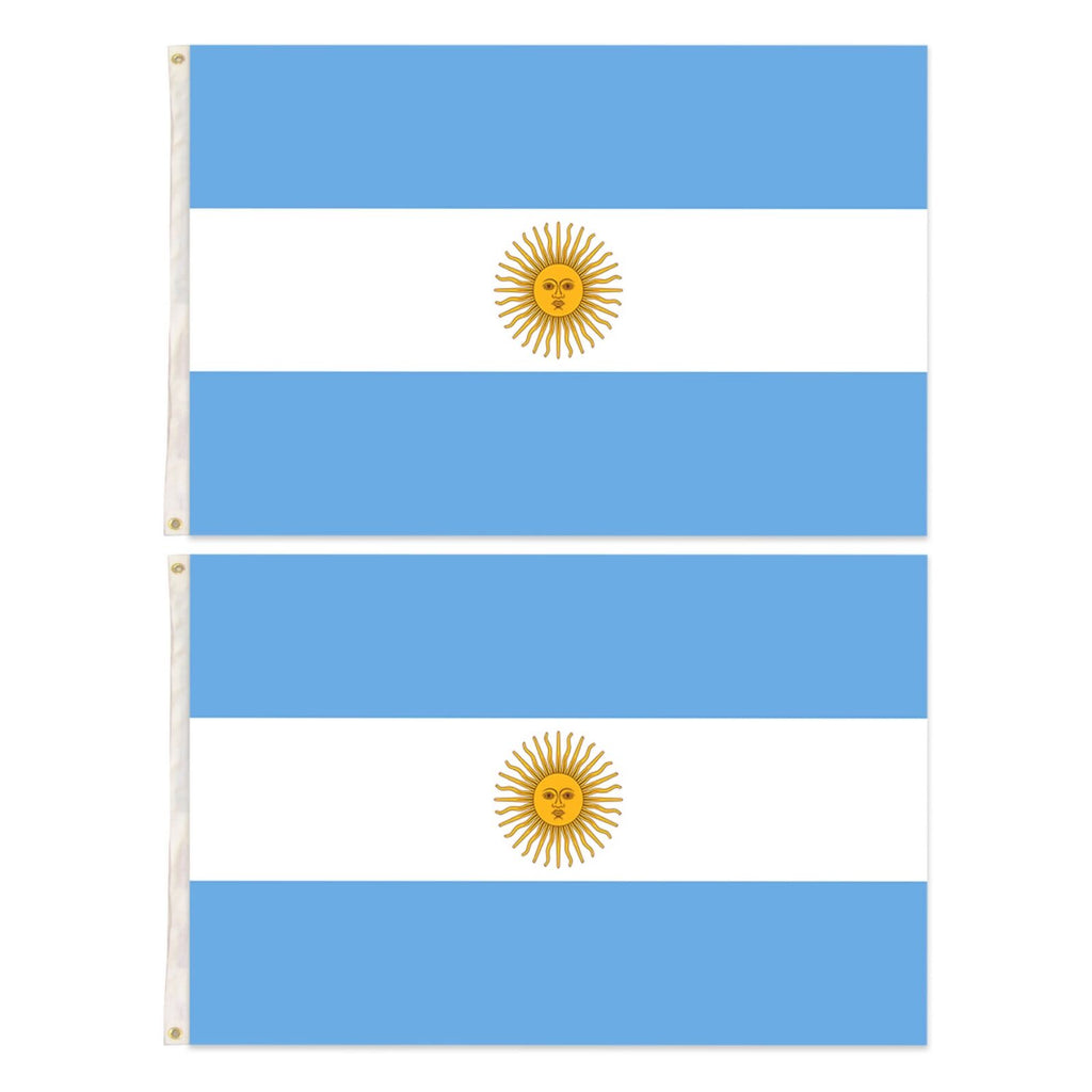 2x Argentina Country Flags Heavy Duty Argentine Argentinian - 150cm x 90cm