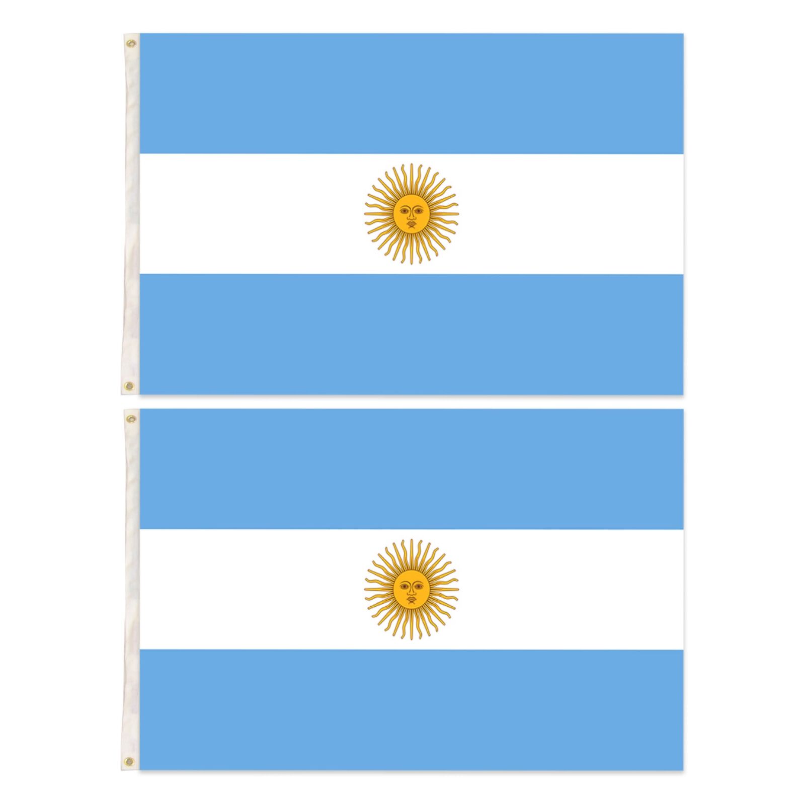 2x Argentina Country Flags Heavy Duty Argentine Argentinian - 150cm x 90cm