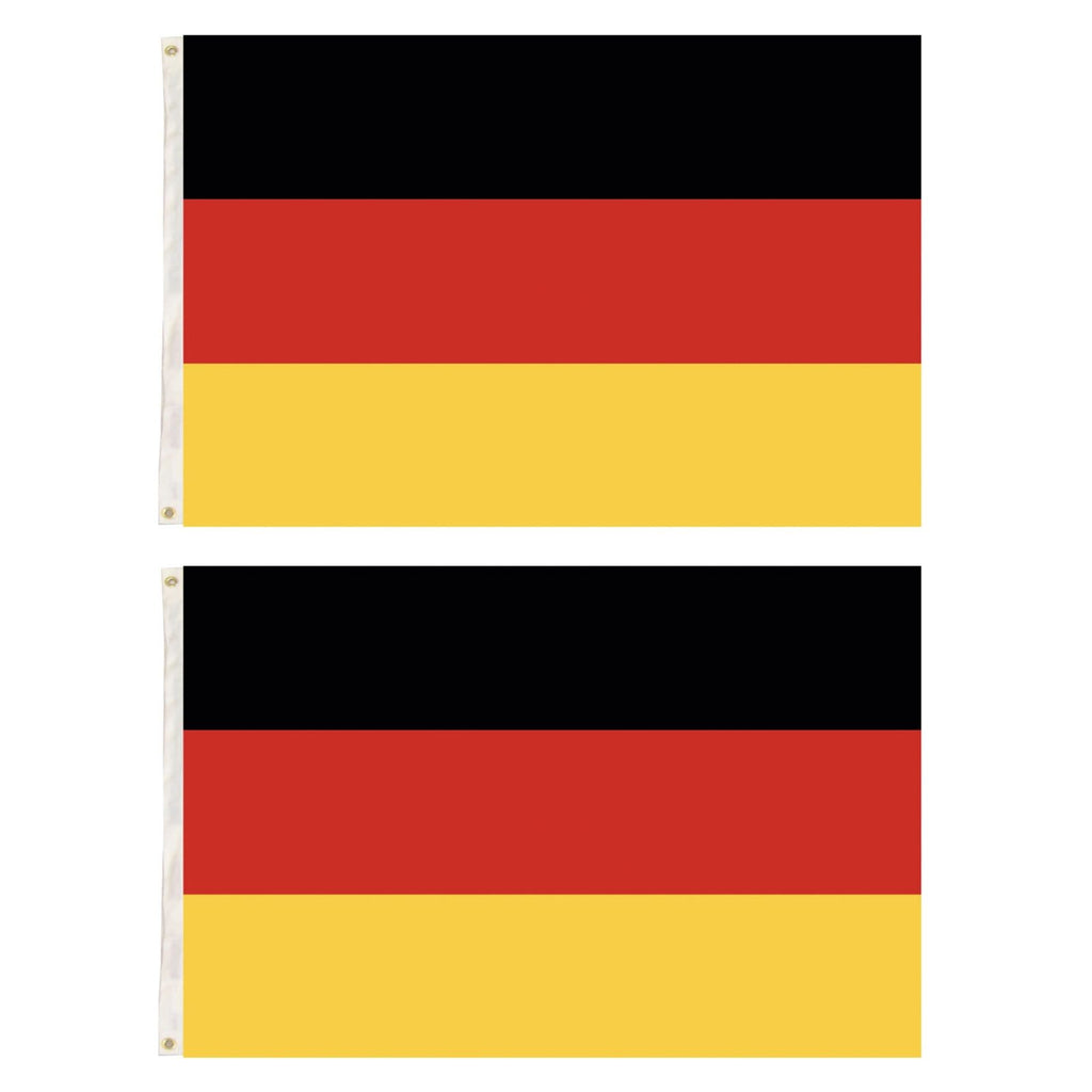 2x Germany Country Flags Deutschland Heavy Duty DE German - 150cm x 90cm