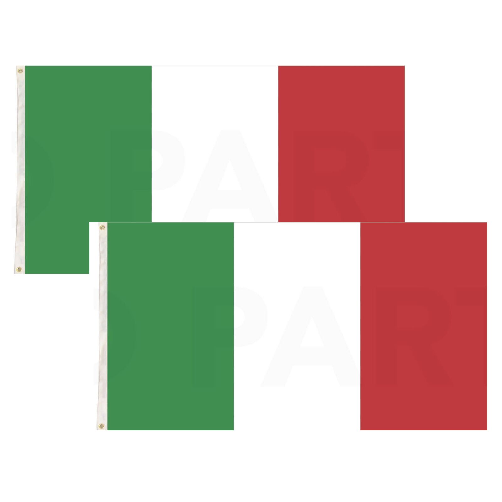 2x Italy Country Flags Italian Heavy Duty - 150cm x 90cm