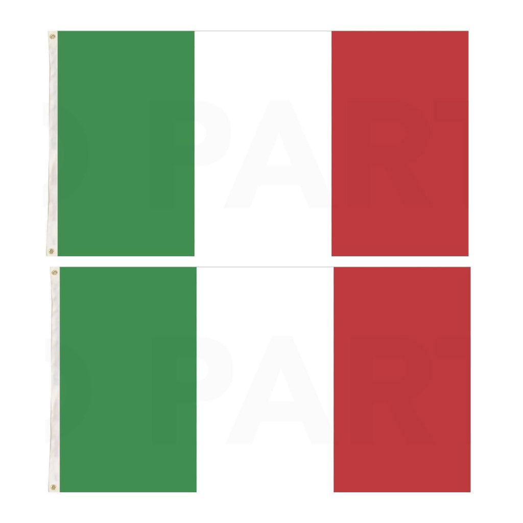 2x Italy Country Flags Italian Heavy Duty - 150cm x 90cm