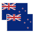 2x New Zealand Country Flags Kiwi Heavy Duty Outdoor Maori - 150cm x 90cm