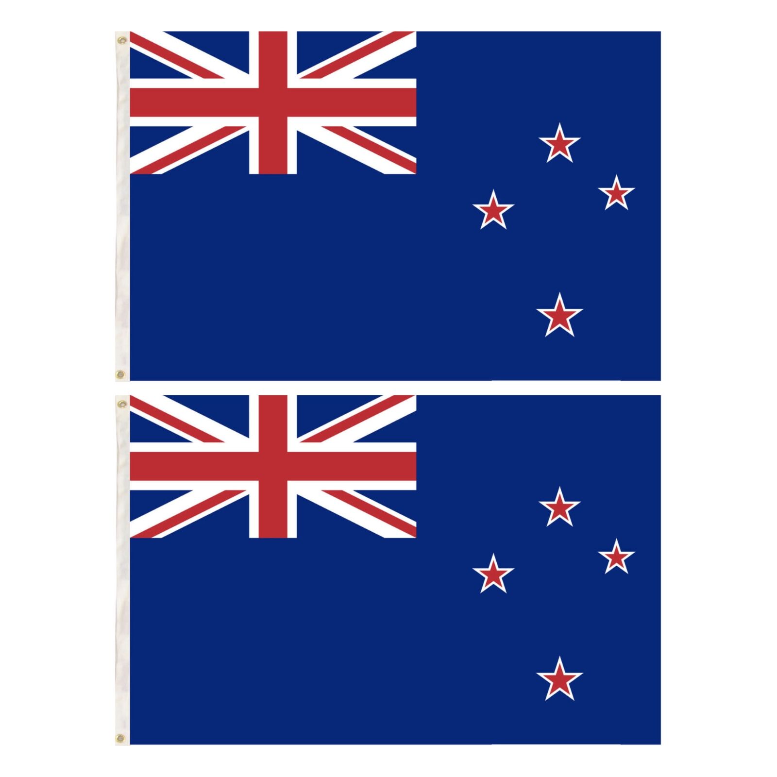 2x New Zealand Country Flags Kiwi Heavy Duty Outdoor Maori - 150cm x 90cm