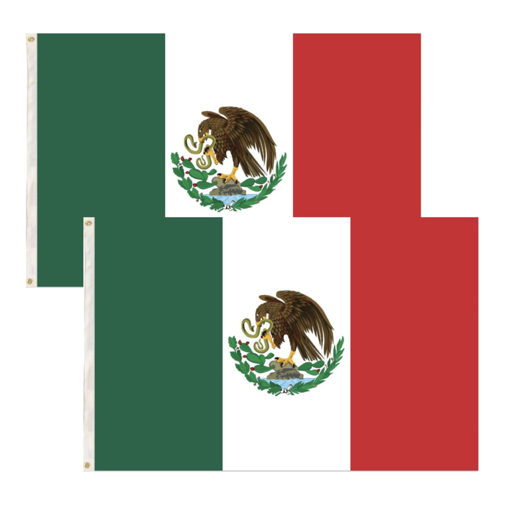 2x Mexico Mexican Country Flags Heavy Duty Outdoor - 150cm x 90cm