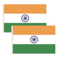 2x India Country Flags Indian Heavy Duty National Cricket Diwali Divali - 150cm x 90cm