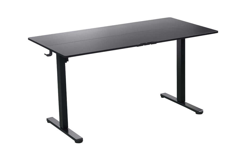 140 x 70cm Electric Standing Desk Height Adjustable Motorised Electric Sit Stand in Black