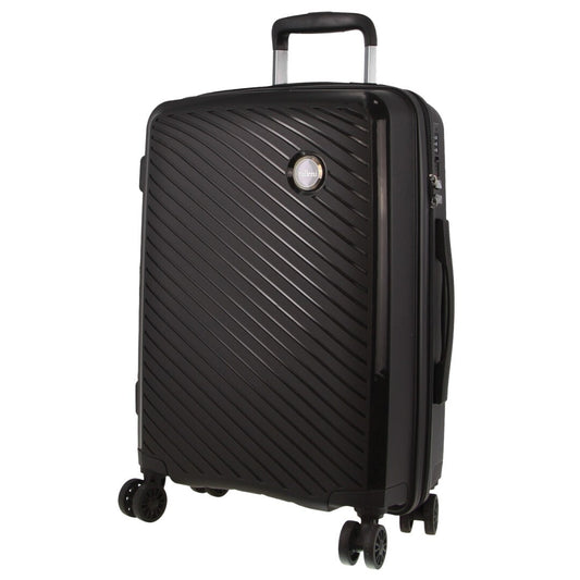 Maleta de viaje Milleni de Pierre Cardin, inspirada en la marca, de 54 cm (39 l), color negro