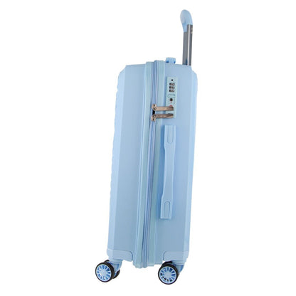 Pierre Cardin Inspired Milleni Cabin Luggage Bag Travel Carry On Suitcase 54cm (39L) - Blue