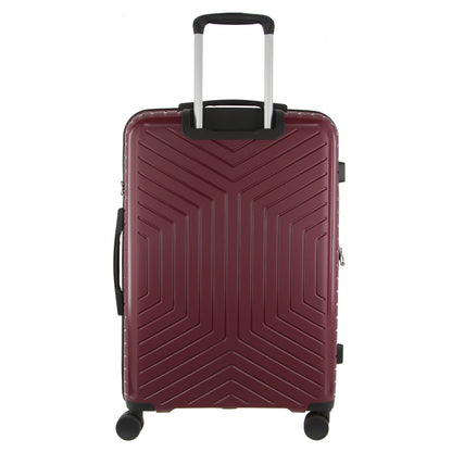 Pierre Cardin 65cm Medium Hard-Shell Suitcase Travel Luggage Bag - Burgundy