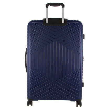 Maleta de viaje rígida de tamaño mediano de 65 cm de Pierre Cardin, color azul marino