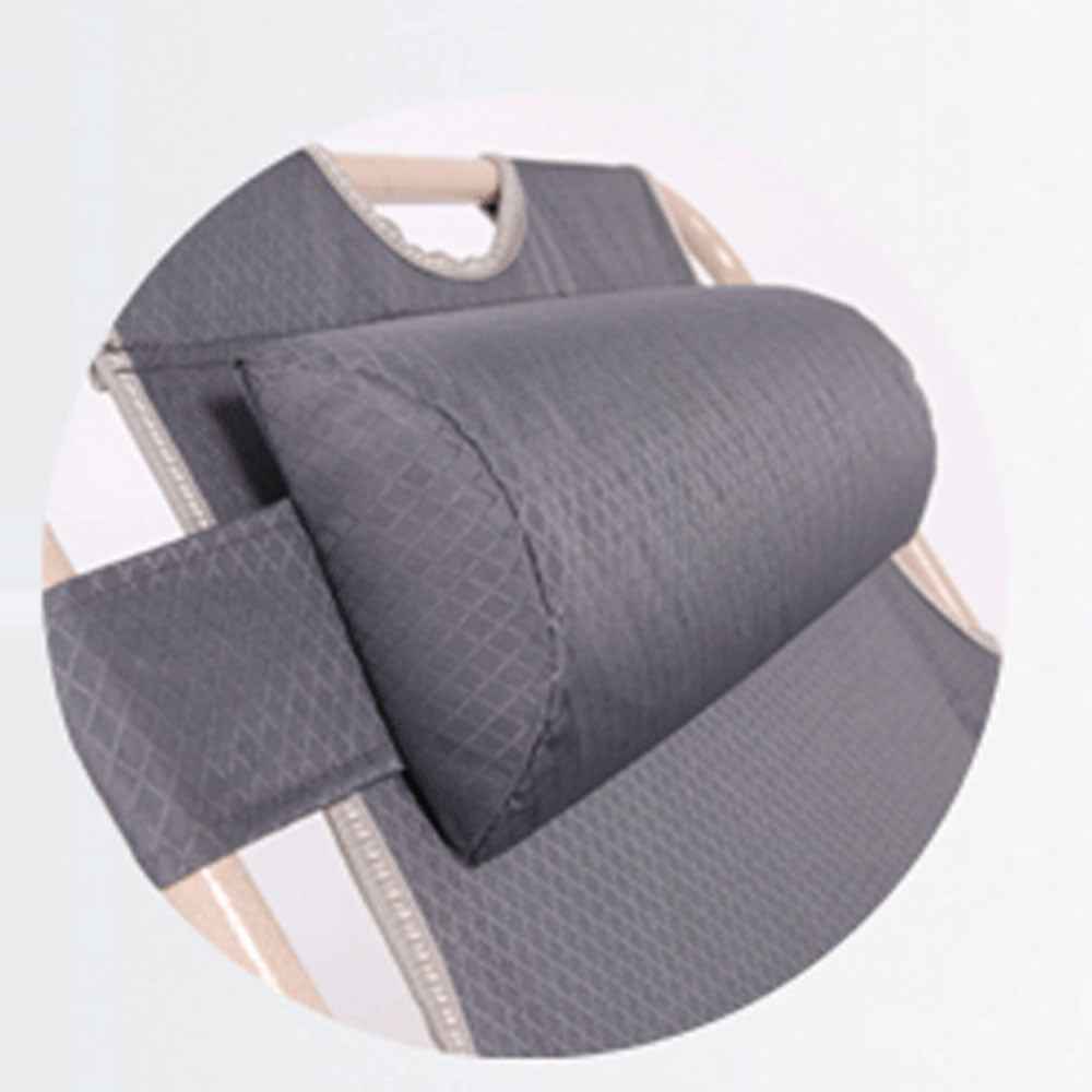 Reclining Sun Beach Deck Lounge Chair Outdoor Folding Camping Fishing Arm Rest - grey
