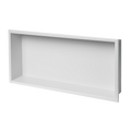 641 x 336 x 101mm Shower Niche Single Shelf Organizer No Tile Needed in White