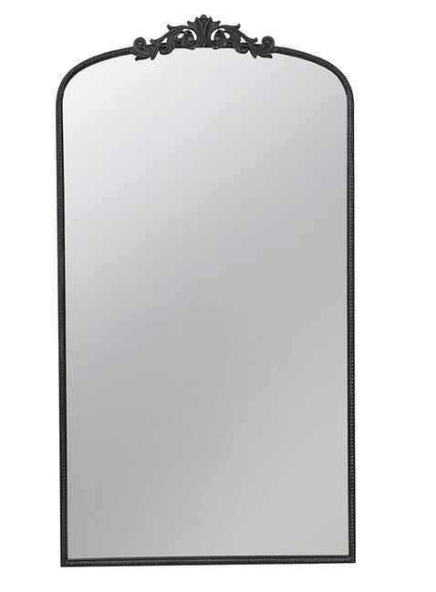 Baroque Tall Black Wall Mirror 168cm