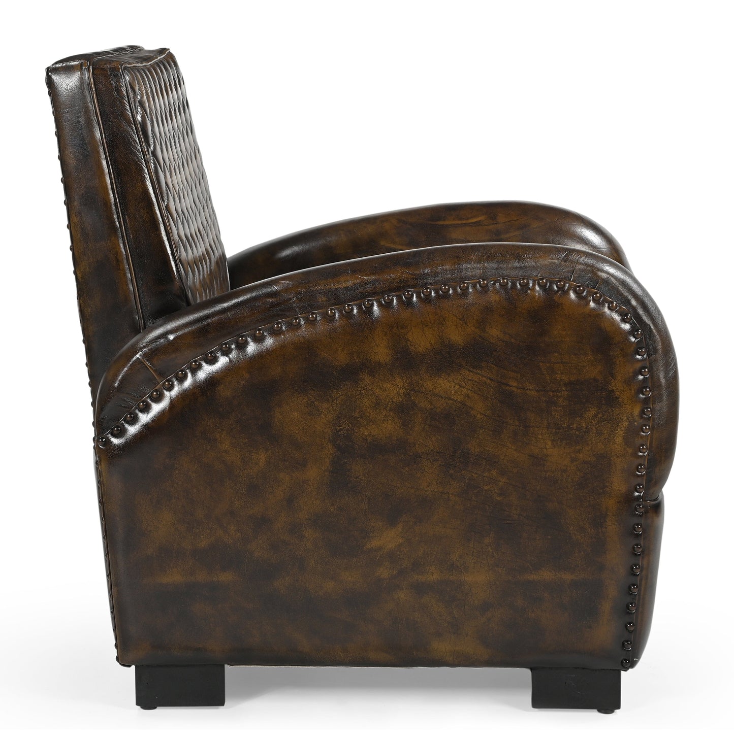 ARMSTRONG HAND MADE LEATHER ARM CHAIR