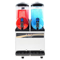 Commercial Frozen Drink Maker, 15Lx2 Double Tank Slushy Machine, 120 Cups Stainless Steel Margarita Smoothie Frozen Drink Machine, Slushie Maker for Home Party Restaurants Cafe Bars