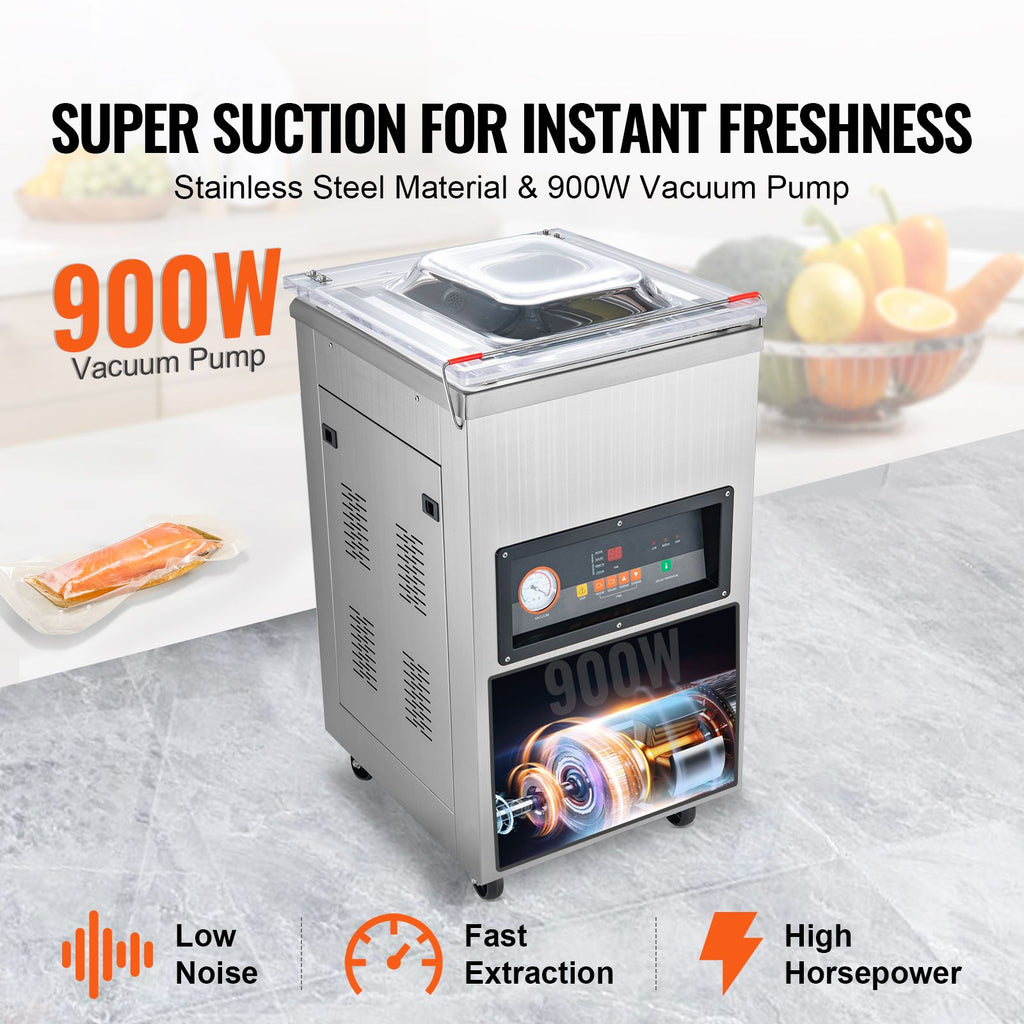 Vevor DZ-400/2E Automatic Extra Deep Vacuum Sealer Food Vacuum Sealing Packing Machine 220V