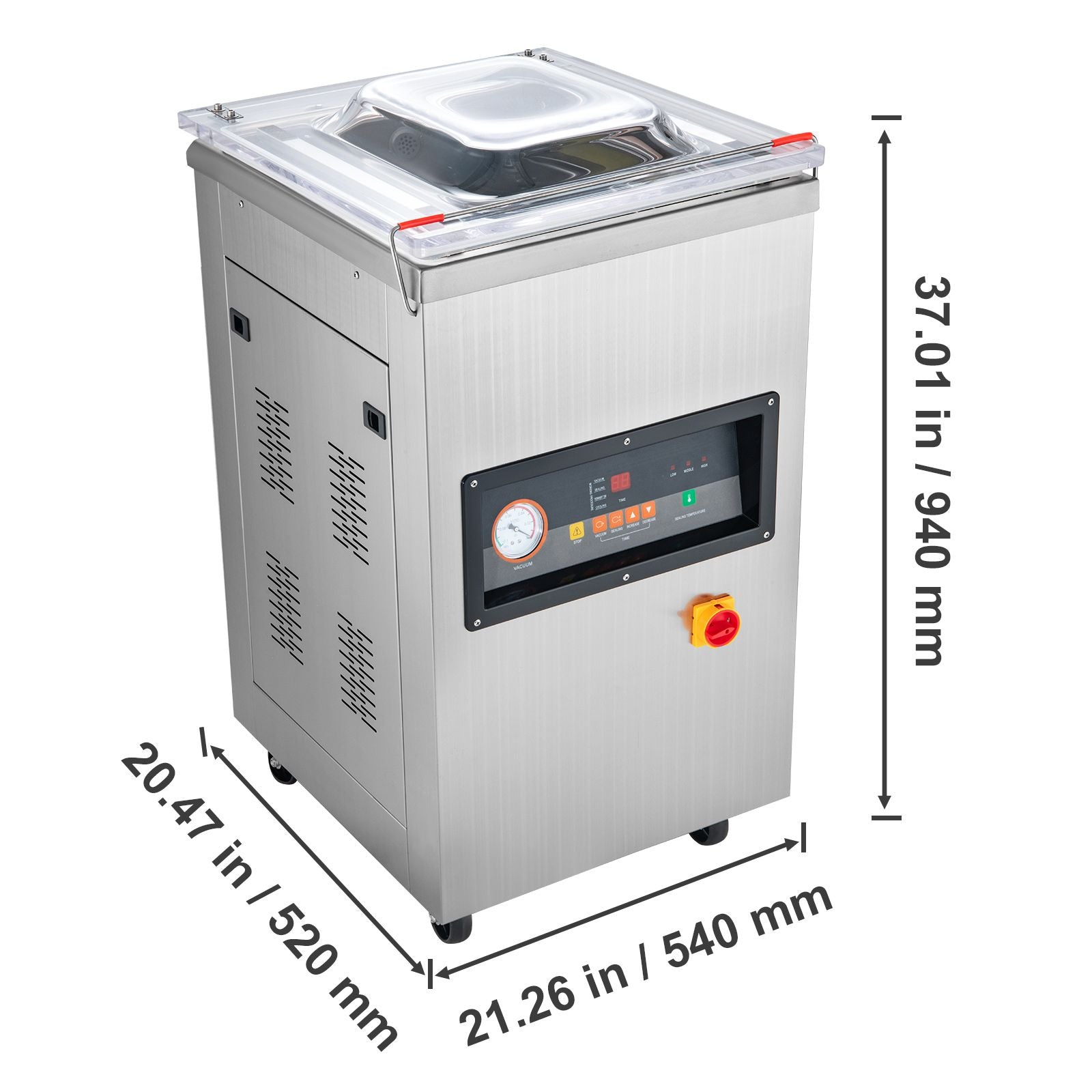 Vevor DZ-400/2E Automatic Extra Deep Vacuum Sealer Food Vacuum Sealing Packing Machine 220V