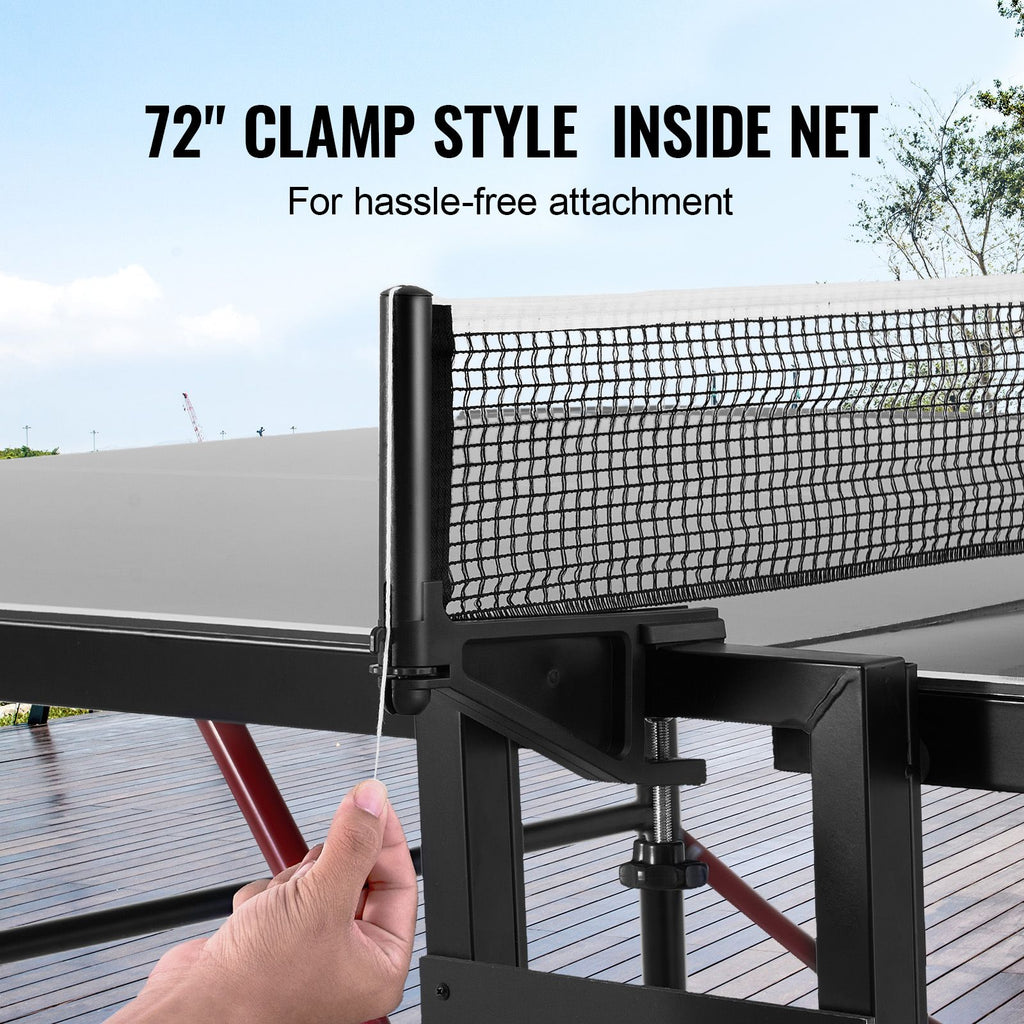 Ping Pong Table Foldable Table Tennis Game Table Indoor Outdoor with Net