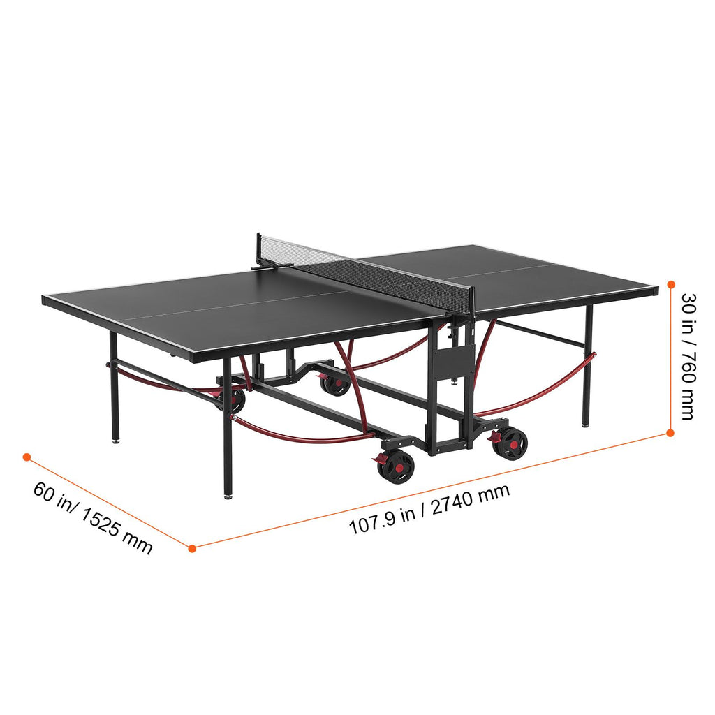 Ping Pong Table Foldable Table Tennis Game Table Indoor Outdoor with Net