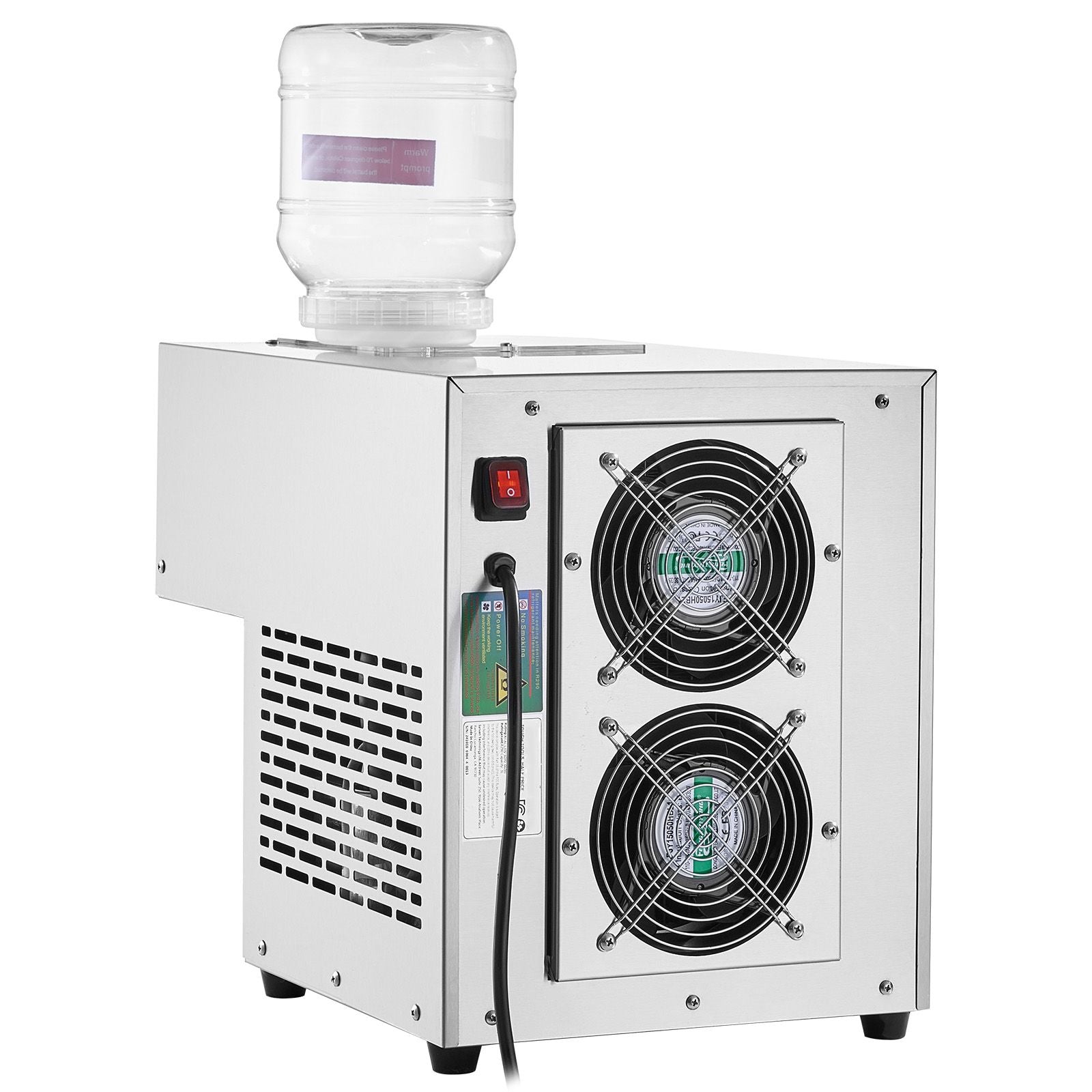 VEVOR Commercial Snowflake Ice Machine, 276LBS/24H Snowflake Ice Maker, Stainless Steel Ice Shaver Machine, Electric Snow Cone Maker, Air Cooling System for Rapid Heat Dissipation, for Bakery, Cafe