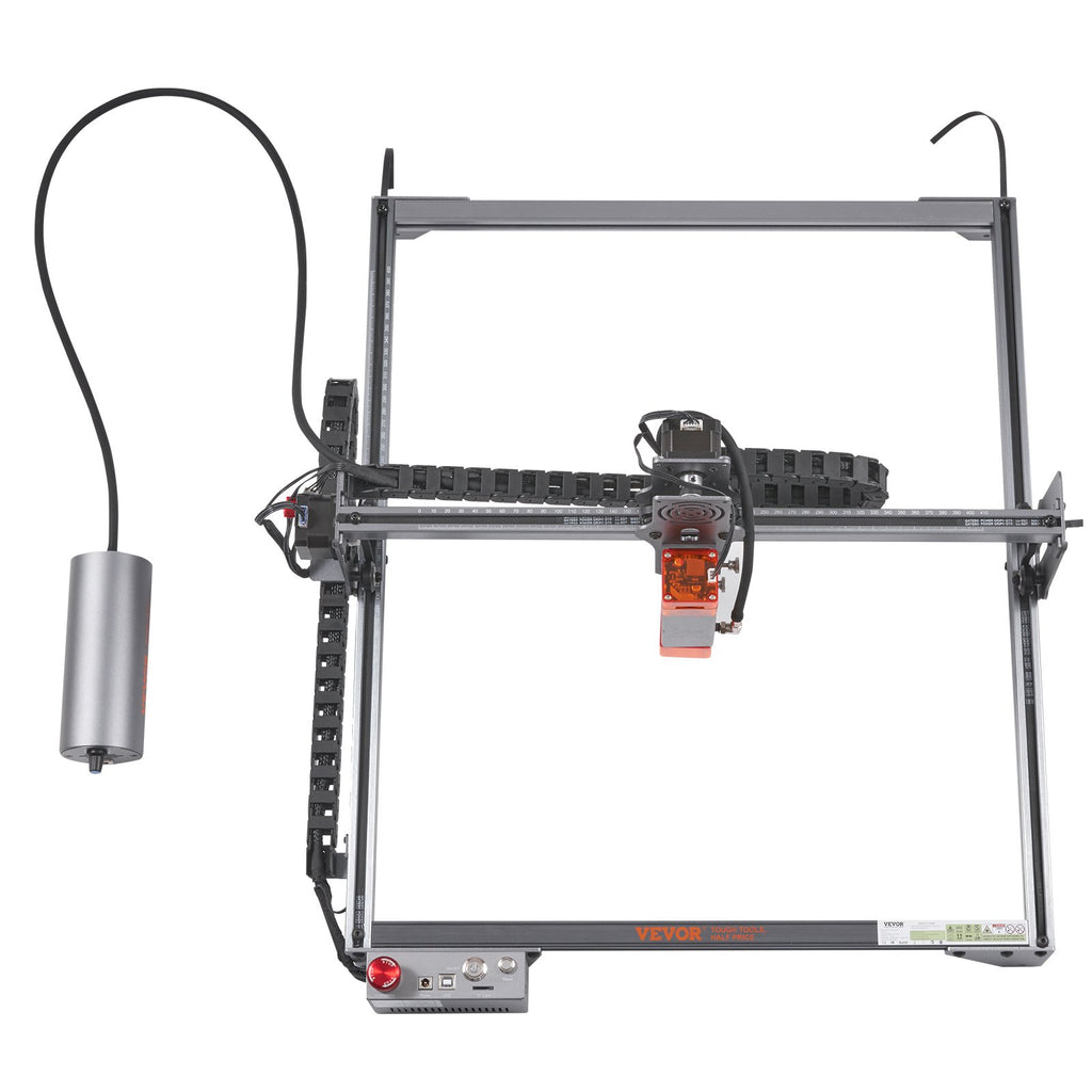 VEVOR Laser Engraver, 10W Output Laser Engraving Machine, 15.7" x 15.7" Large Working Area, 10000mm/min Movement Speed, Compressed Spot with Rotary Roller, Laser Cutter for Wood, Metal, Acrylic