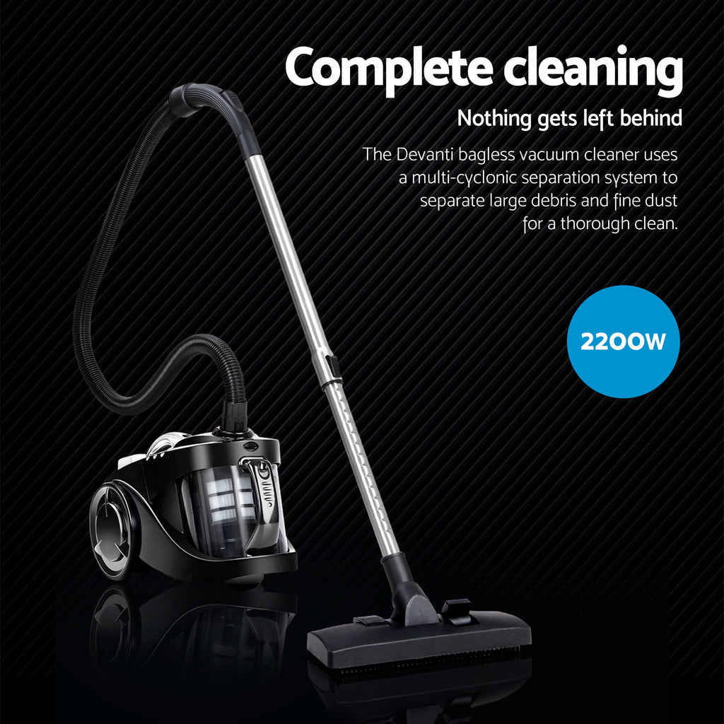Aspiradora sin bolsa Devanti 2200W negra